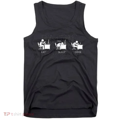 Eat Sleep Code Programmers Design Tank Top