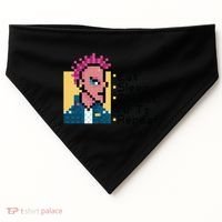 Eat Sleep Collect Nfts Repeat Pixel USA-Made Doggie Bandana thumb 0