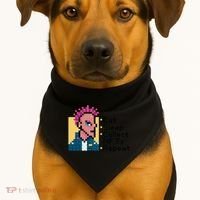 Eat Sleep Collect Nfts Repeat Pixel USA-Made Doggie Bandana thumb 1