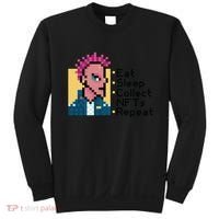 Eat Sleep Collect Nfts Repeat Pixel Sweatshirt thumb 0