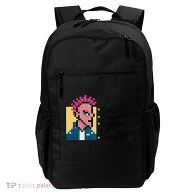 Eat Sleep Collect Nfts Repeat Pixel Backpack
