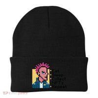 Eat Sleep Collect Nfts Repeat Pixel Beanie thumb 0