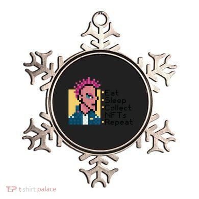 Eat Sleep Collect Nfts Repeat Pixel Ornament