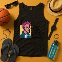 Eat Sleep Collect Nfts Repeat Pixel Tank Top thumb 4