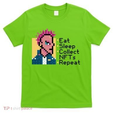 Eat Sleep Collect Nfts Repeat Pixel T-Shirt