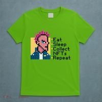 Eat Sleep Collect Nfts Repeat Pixel T-Shirt thumb 5