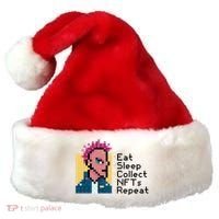 Eat Sleep Collect Nfts Repeat Pixel Santa Hat thumb 0