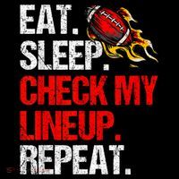 Eat Sleep Check My Lineup Repeat Fantasy Football Coffee Mug thumb 5