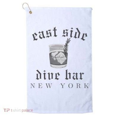 East Side Dive Bar New York Golf Towel