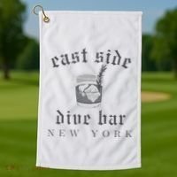 East Side Dive Bar New York Golf Towel thumb 1