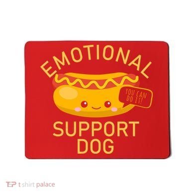 Emotional Support Dog Mousepad
