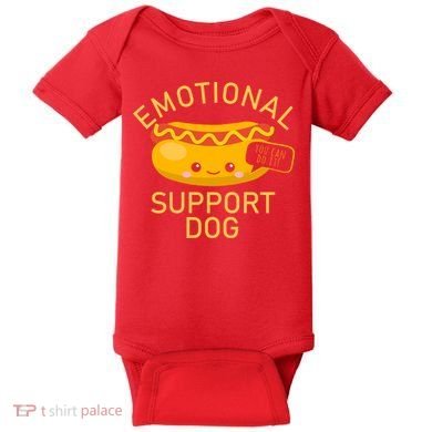Emotional Support Dog Baby Bodysuit