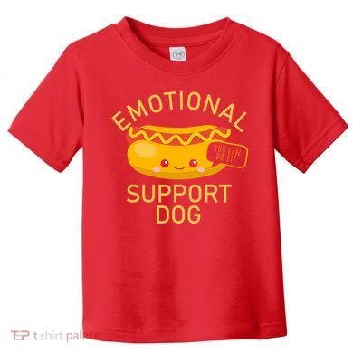 Emotional Support Dog Toddler T-Shirt