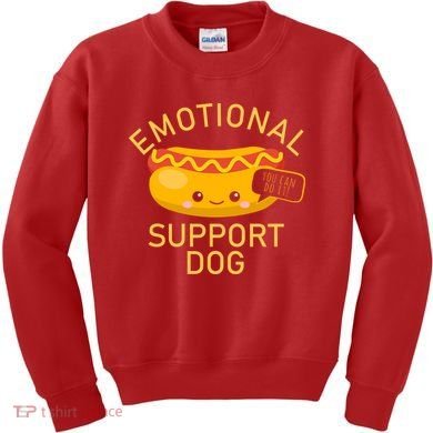 Emotional Support Dog Kids Sweatshirt
