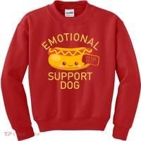 Emotional Support Dog Kids Sweatshirt thumb 0