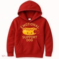 Emotional Support Dog Kids Hoodie thumb 0