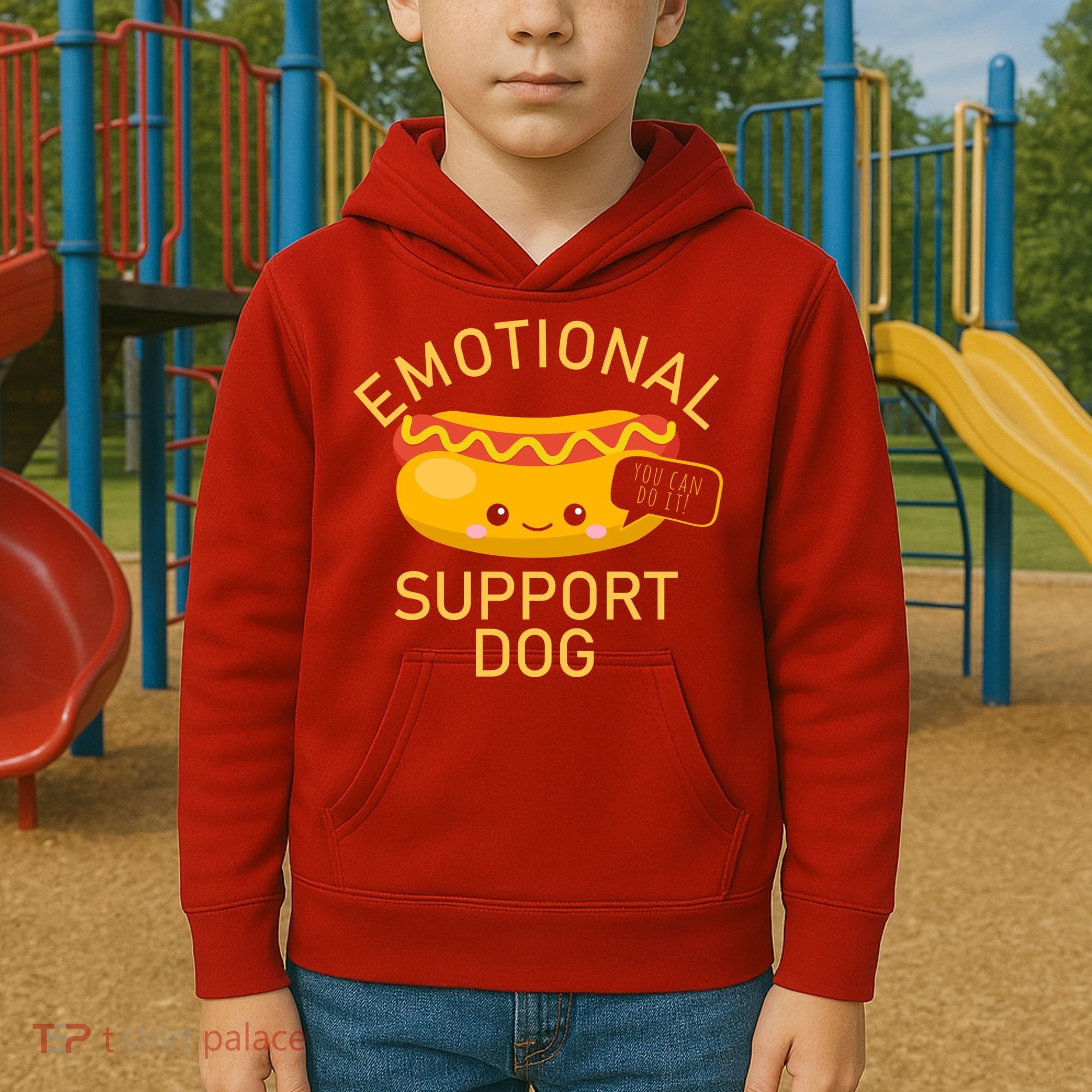 Emotional Support Dog Kids Hoodie
