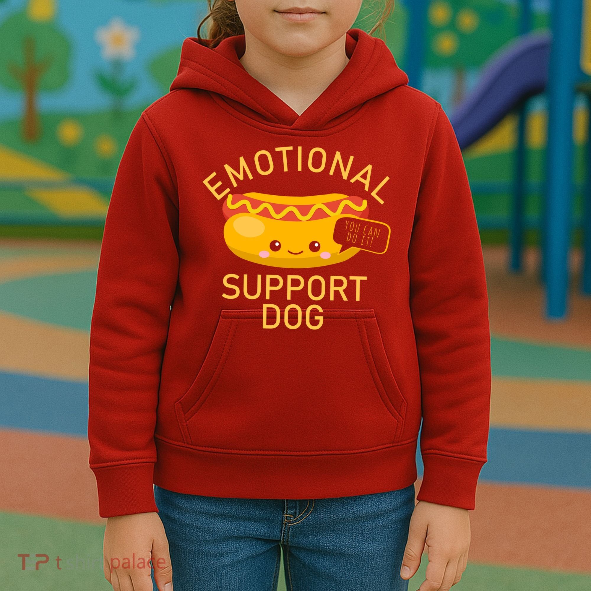 Emotional Support Dog Kids Hoodie