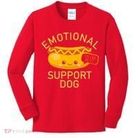 Emotional Support Dog Kids Long Sleeve Shirt thumb 0