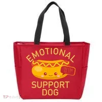 Emotional Support Dog Tote Bag thumb 0