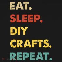 Eat Sleep Diycrafts Repeat Funny Diycrafts Lover Sweatshirt thumb 3