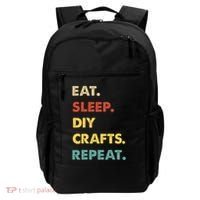 Eat Sleep Diycrafts Repeat Funny Diycrafts Lover Backpack thumb 0