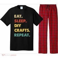 Eat Sleep Diycrafts Repeat Funny Diycrafts Lover Pajama Set thumb 0