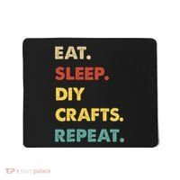 Eat Sleep Diycrafts Repeat Funny Diycrafts Lover Mousepad thumb 0