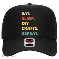 Eat Sleep Diycrafts Repeat Funny Diycrafts Lover Hat thumb 0
