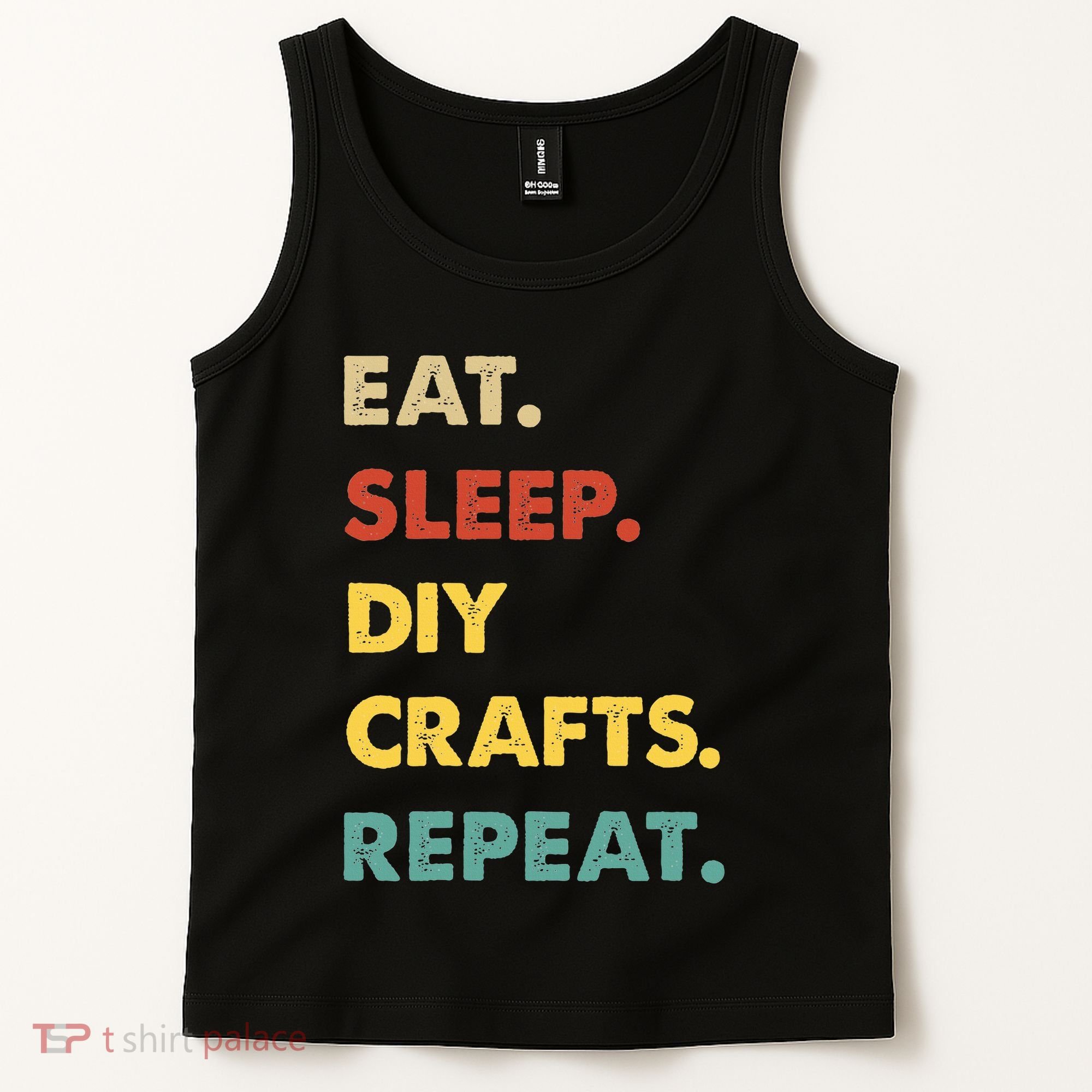 Eat Sleep Diycrafts Repeat Funny Diycrafts Lover Tank Top