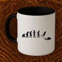 Evolution Scuba Diving Ocean Sea Diving Lover Scuba Diving Meaningful Gift Coffee Mug thumb 2