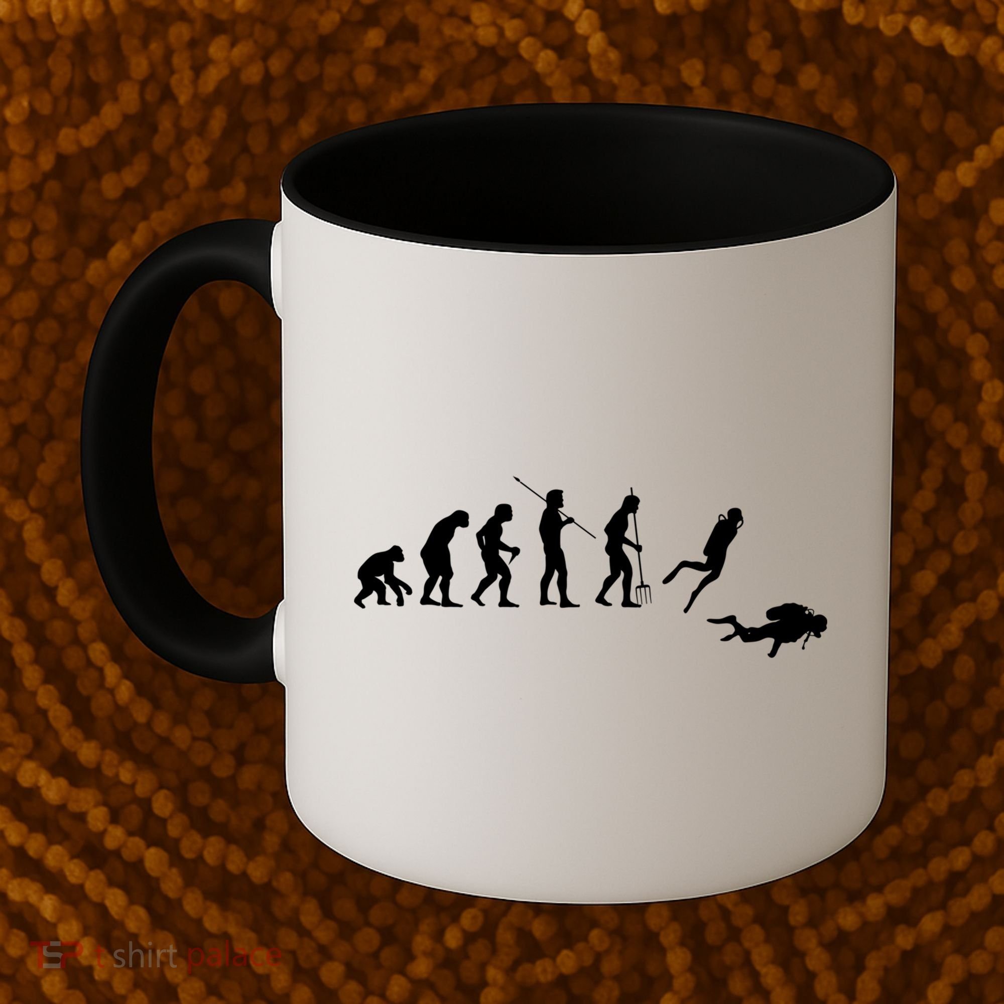 Evolution Scuba Diving Ocean Sea Diving Lover Scuba Diving Meaningful Gift Coffee Mug