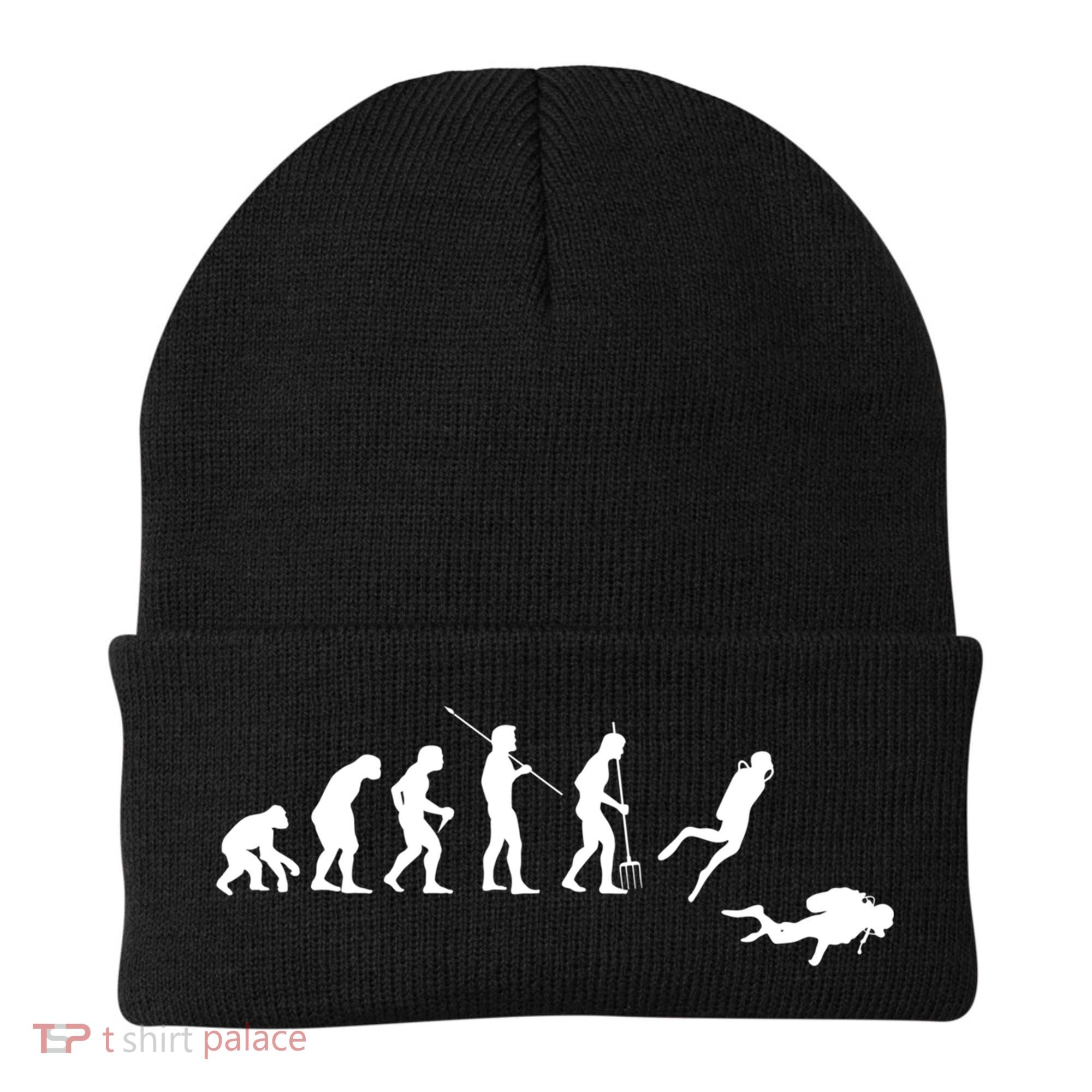 Evolution Scuba Diving Ocean Sea Diving Lover Scuba Diving Meaningful Gift Beanie