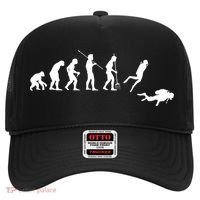 Evolution Scuba Diving Ocean Sea Diving Lover Scuba Diving Meaningful Gift Hat thumb 0