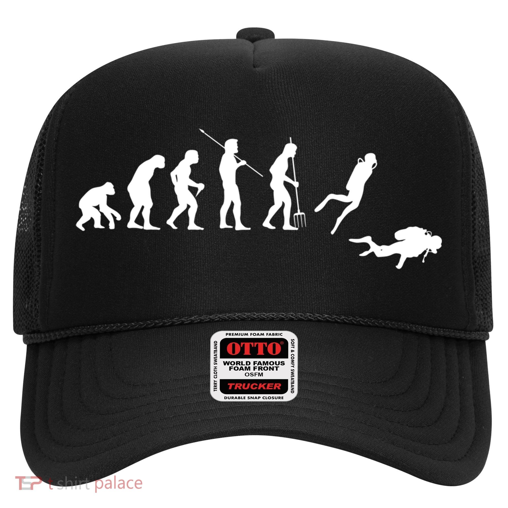 Evolution Scuba Diving Ocean Sea Diving Lover Scuba Diving Meaningful Gift Hat