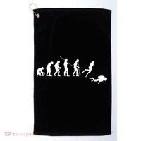 Evolution Scuba Diving Ocean Sea Diving Lover Scuba Diving Meaningful Gift Golf Towel thumb 0