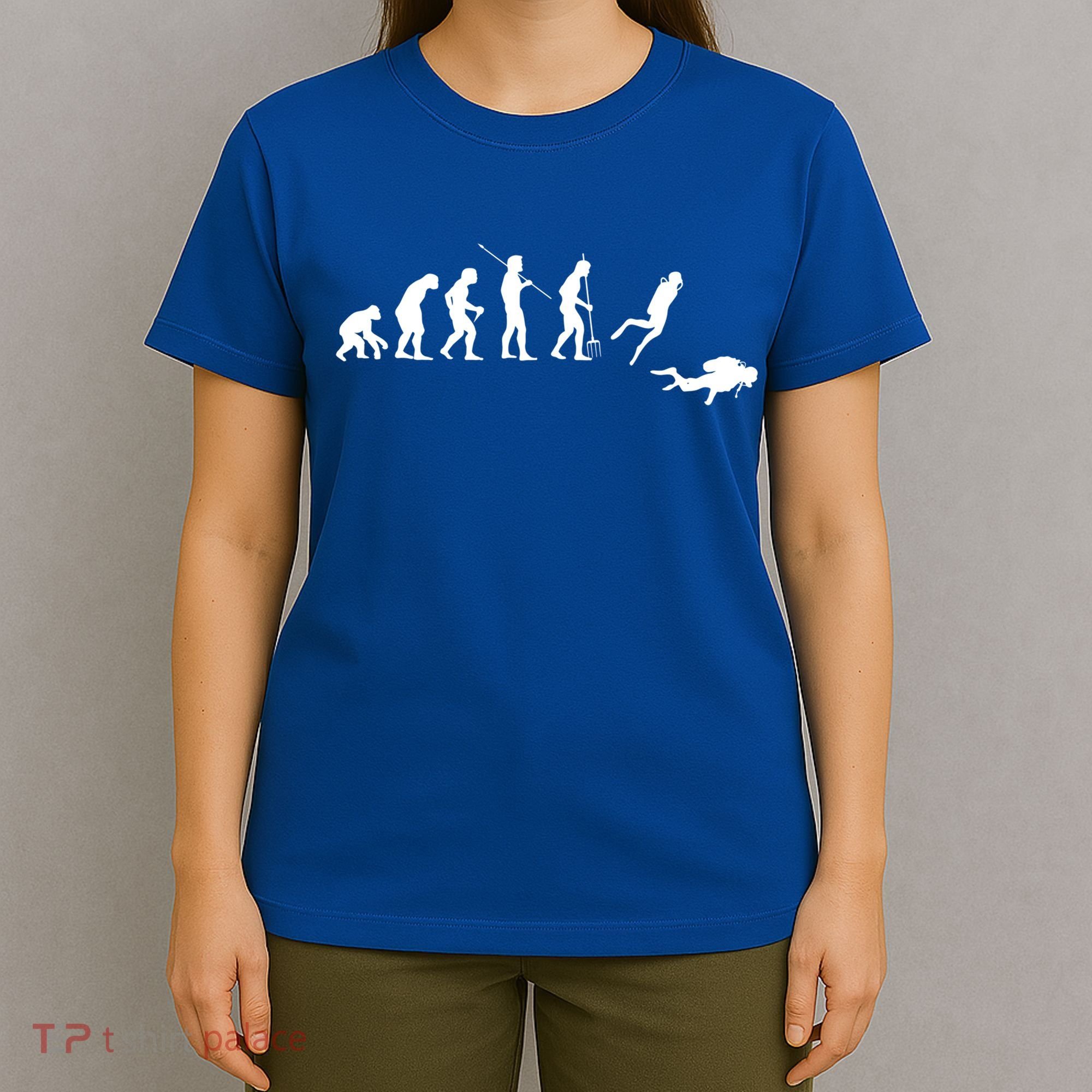Evolution Scuba Diving Ocean Sea Diving Lover Scuba Diving Meaningful Gift T-Shirt
