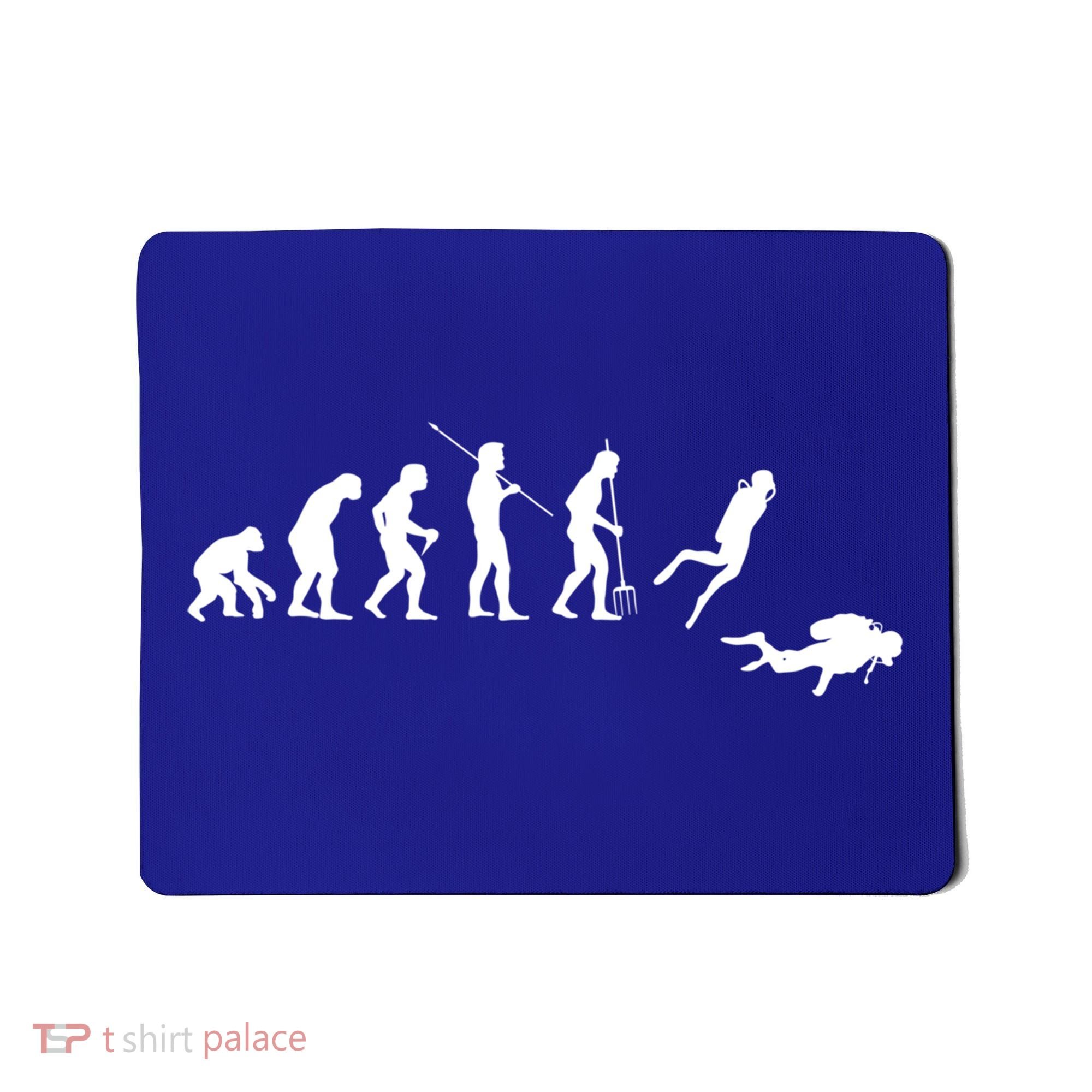 Evolution Scuba Diving Ocean Sea Diving Lover Scuba Diving Meaningful Gift Mousepad