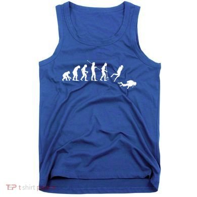 Evolution Scuba Diving Ocean Sea Diving Lover Scuba Diving Meaningful Gift Tank Top
