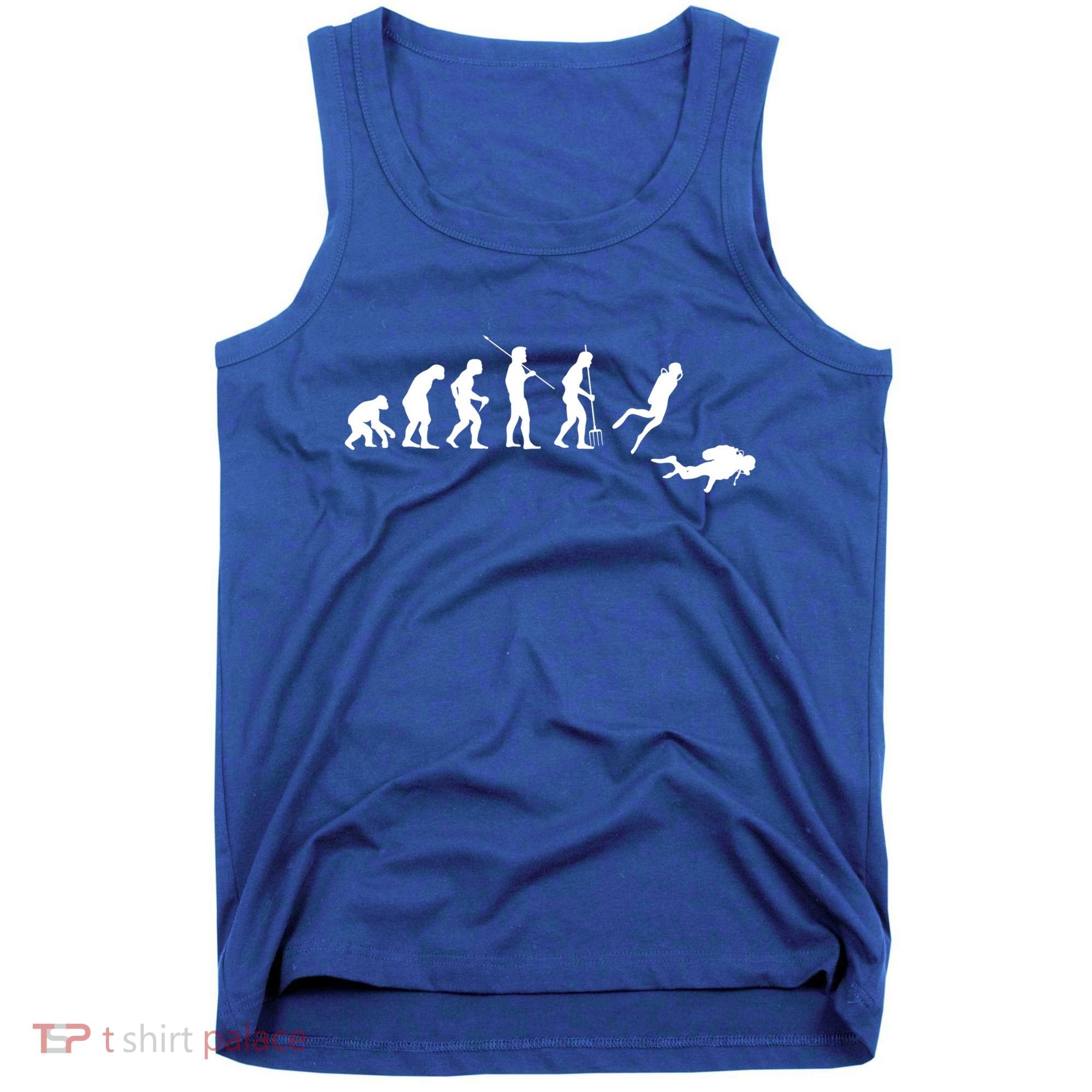Evolution Scuba Diving Ocean Sea Diving Lover Scuba Diving Meaningful Gift Tank Top
