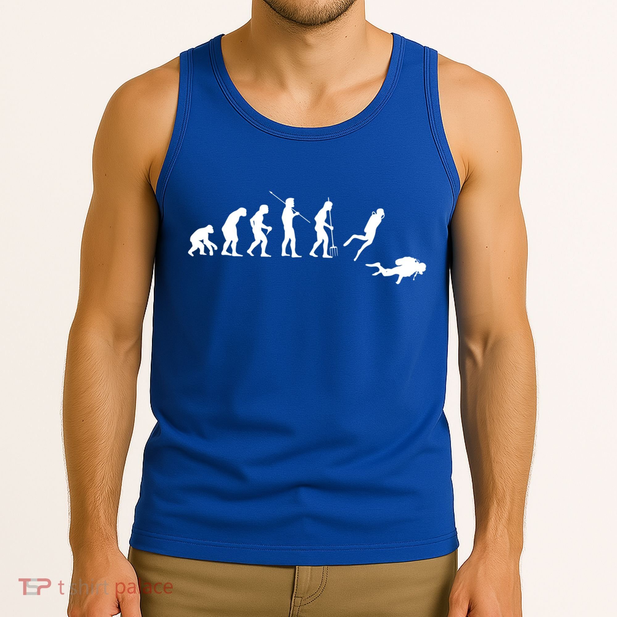 Evolution Scuba Diving Ocean Sea Diving Lover Scuba Diving Meaningful Gift Tank Top