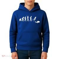Evolution Scuba Diving Ocean Sea Diving Lover Scuba Diving Meaningful Gift Kids Hoodie thumb 4