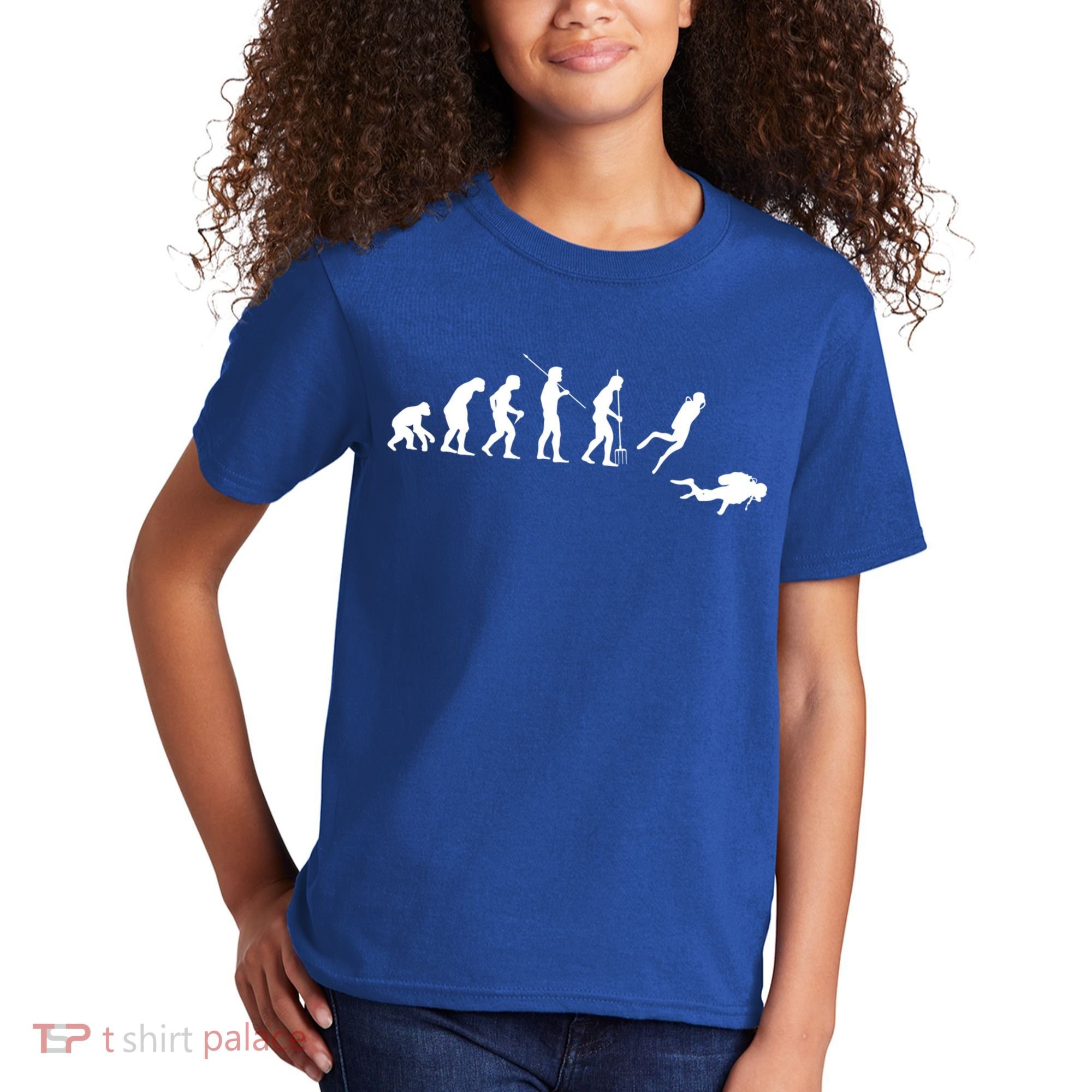 Evolution Scuba Diving Ocean Sea Diving Lover Scuba Diving Meaningful Gift Kids T-Shirt