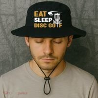 Eat Sleep Disc Golf Frolf Disc Golf Tee Bucket Hat thumb 2