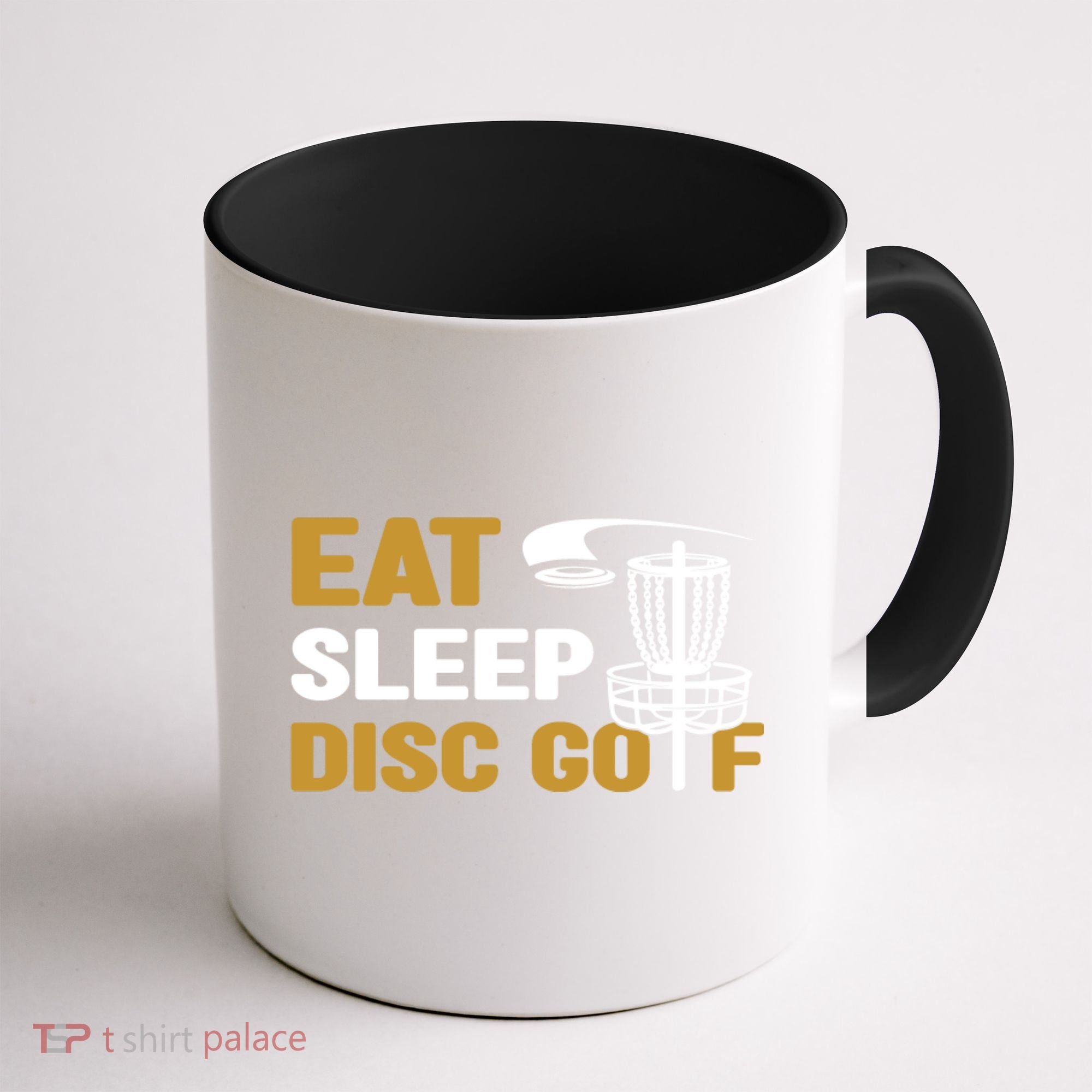 Eat Sleep Disc Golf Frolf Disc Golf Tee Coffee Mug