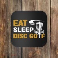 Eat Sleep Disc Golf Frolf Disc Golf Tee Coaster thumb 0