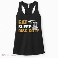 Eat Sleep Disc Golf Frolf Disc Golf Tee Women's Tank Top thumb 0