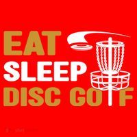 Eat Sleep Disc Golf Frolf Disc Golf Tee Santa Hat thumb 1