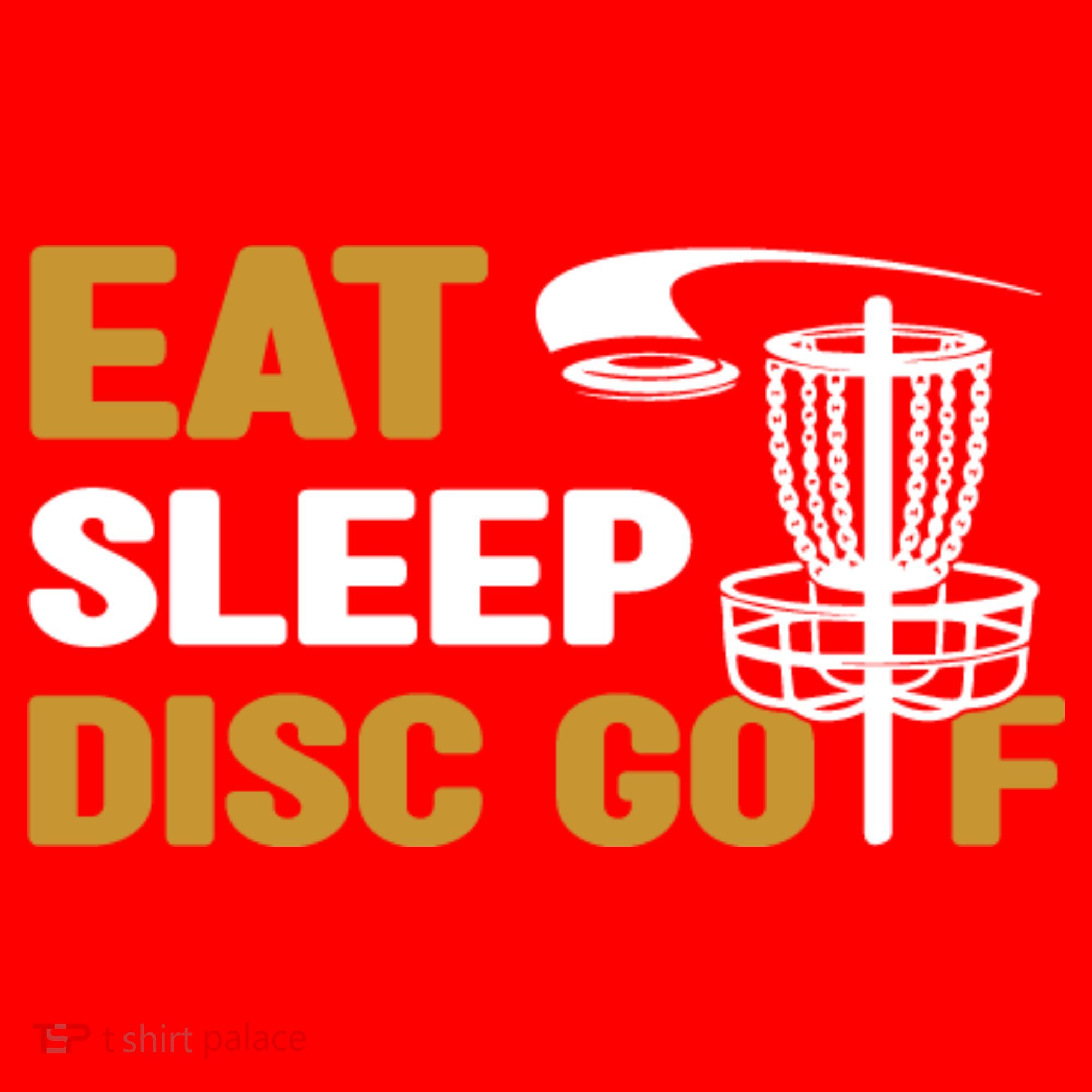 Eat Sleep Disc Golf Frolf Disc Golf Tee Santa Hat