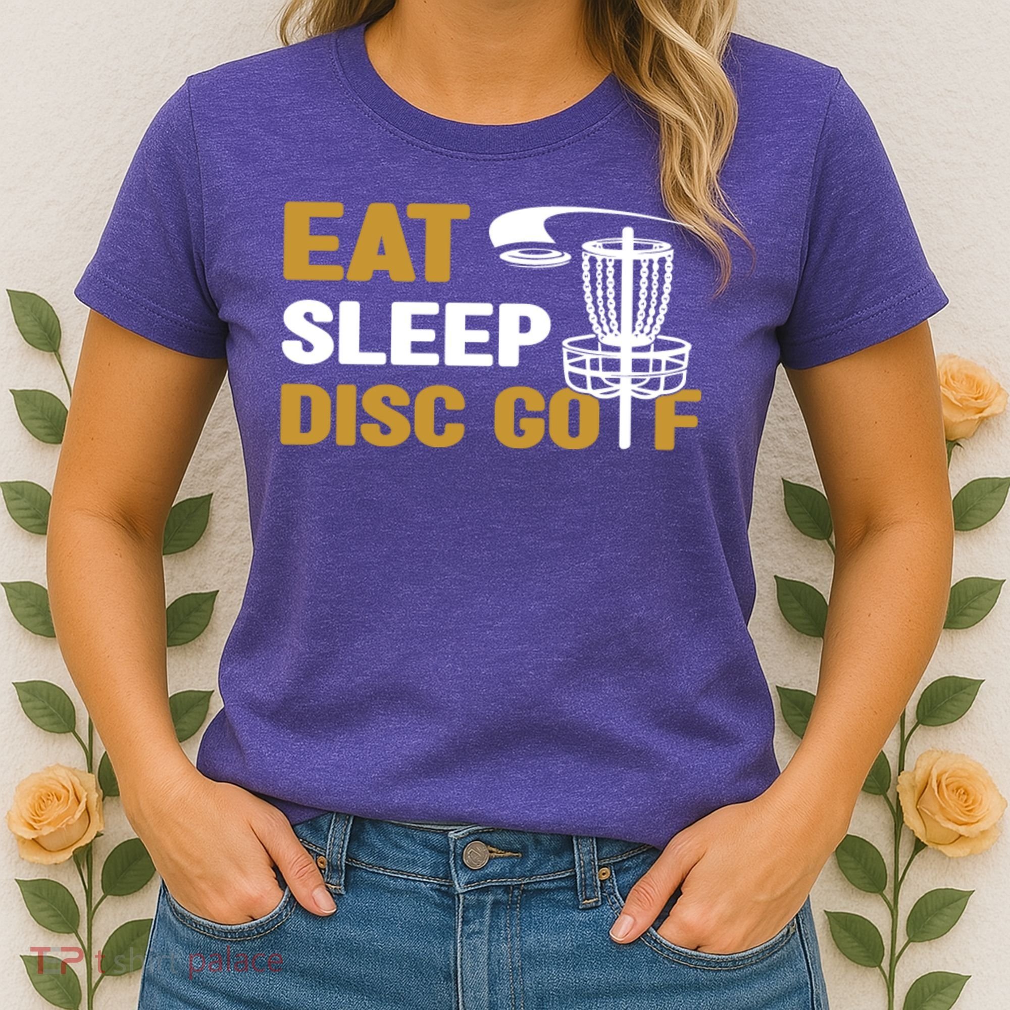 Eat Sleep Disc Golf Frolf Disc Golf Tee Women's T-Shirt